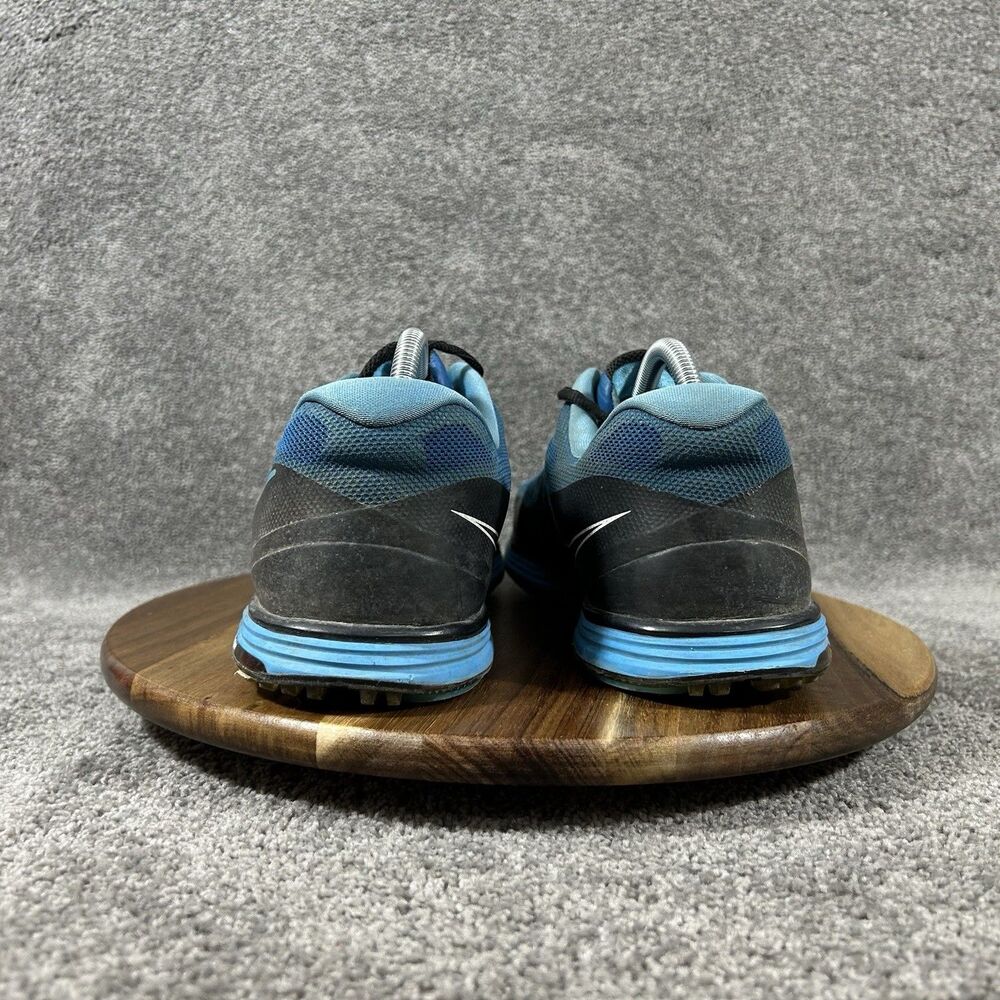 Nike Lunarlon Hyperfuse Ascend 628340-400 Men's Size 10.5 Blue Black Golf Shoes - Picture 6 of 11